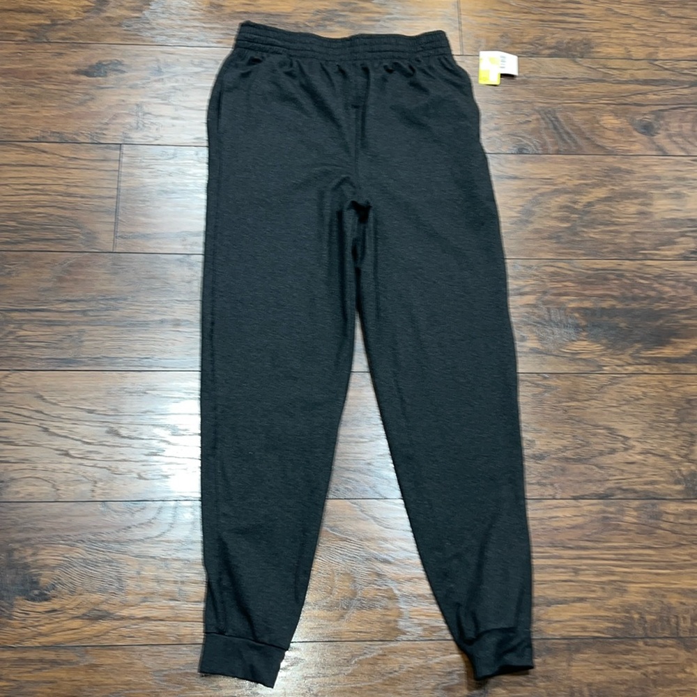 Pro player medium joggers dark gray black  drawstring pockets new with tags nwt!